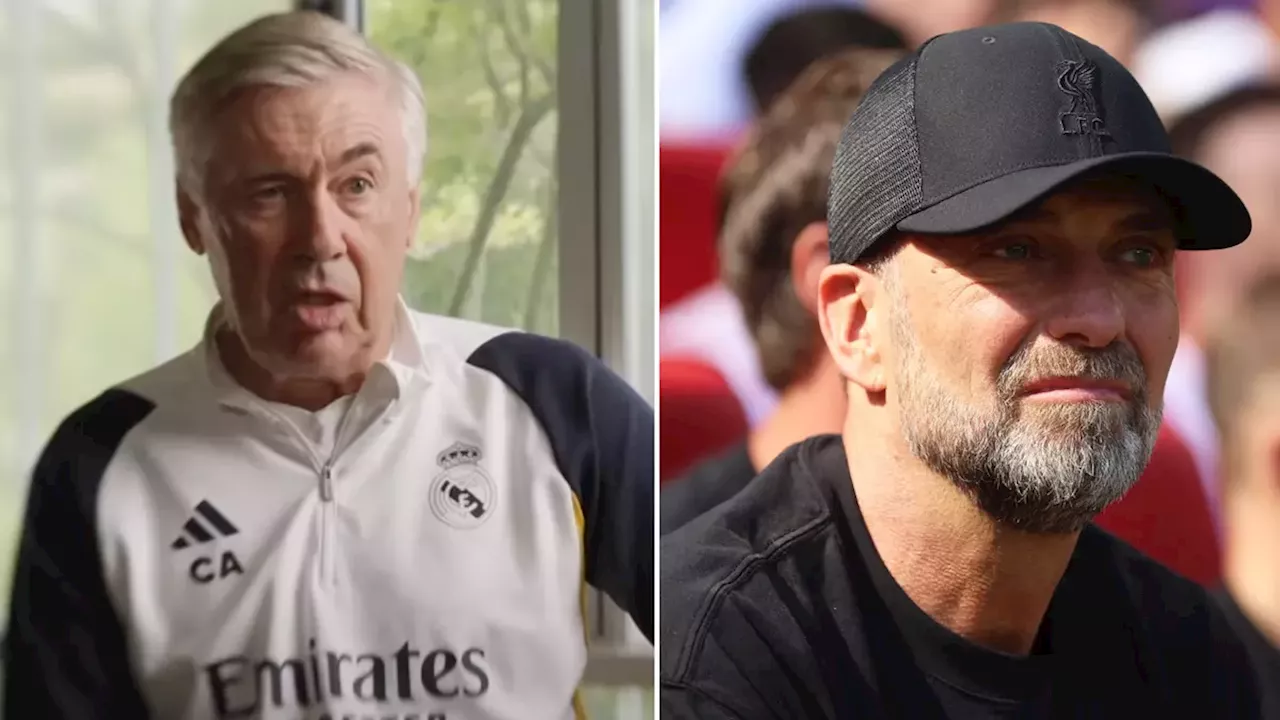 Carlo Ancelotti says he knows the real reason why Jurgen Klopp quit Liverpool