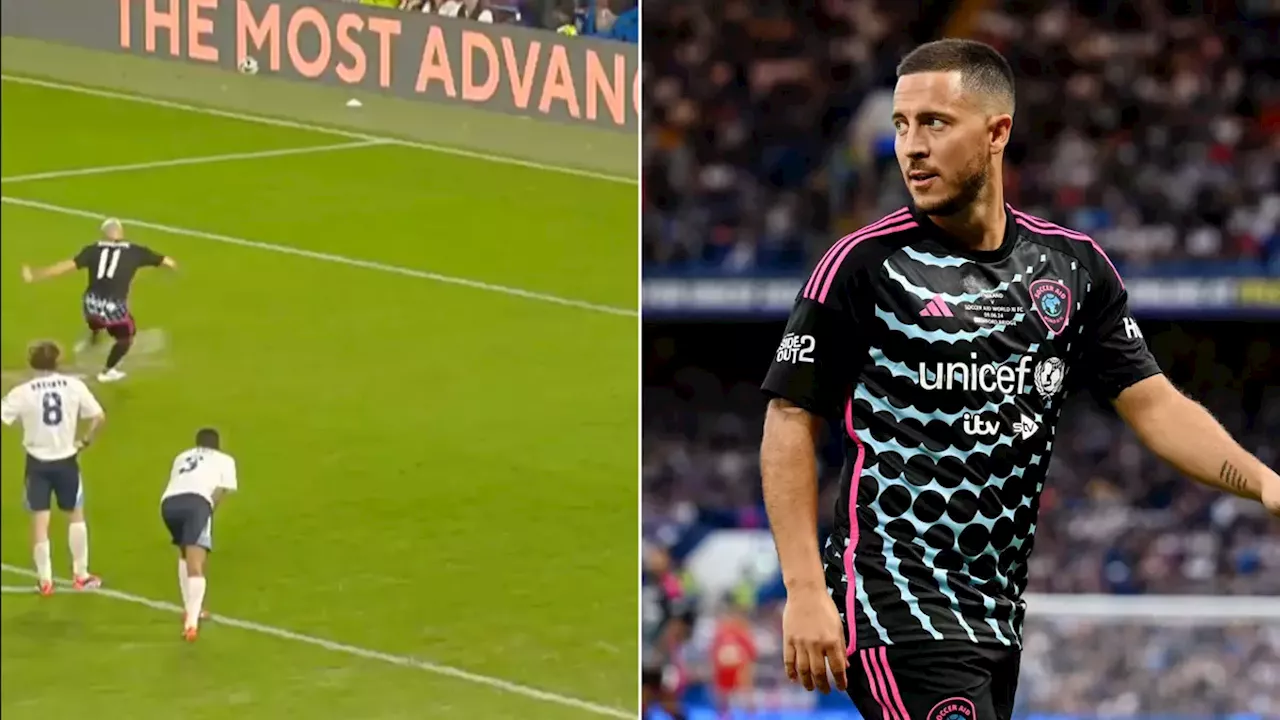 Eden Hazard was banned from taking penalty at Soccer Aid due to little-known rule