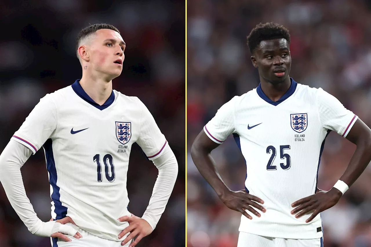 Phil Foden and Bukayo Saka left out of Jeff Stelling’s ‘controversial’ Euro 2024 England XI...