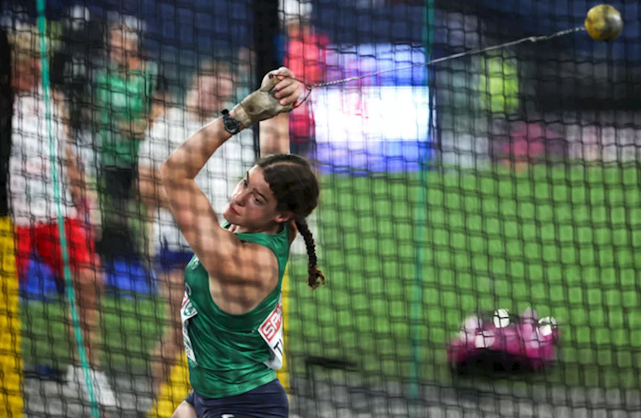 Rising hammer throw star Nicola Tuthill finishes ninth in first European final