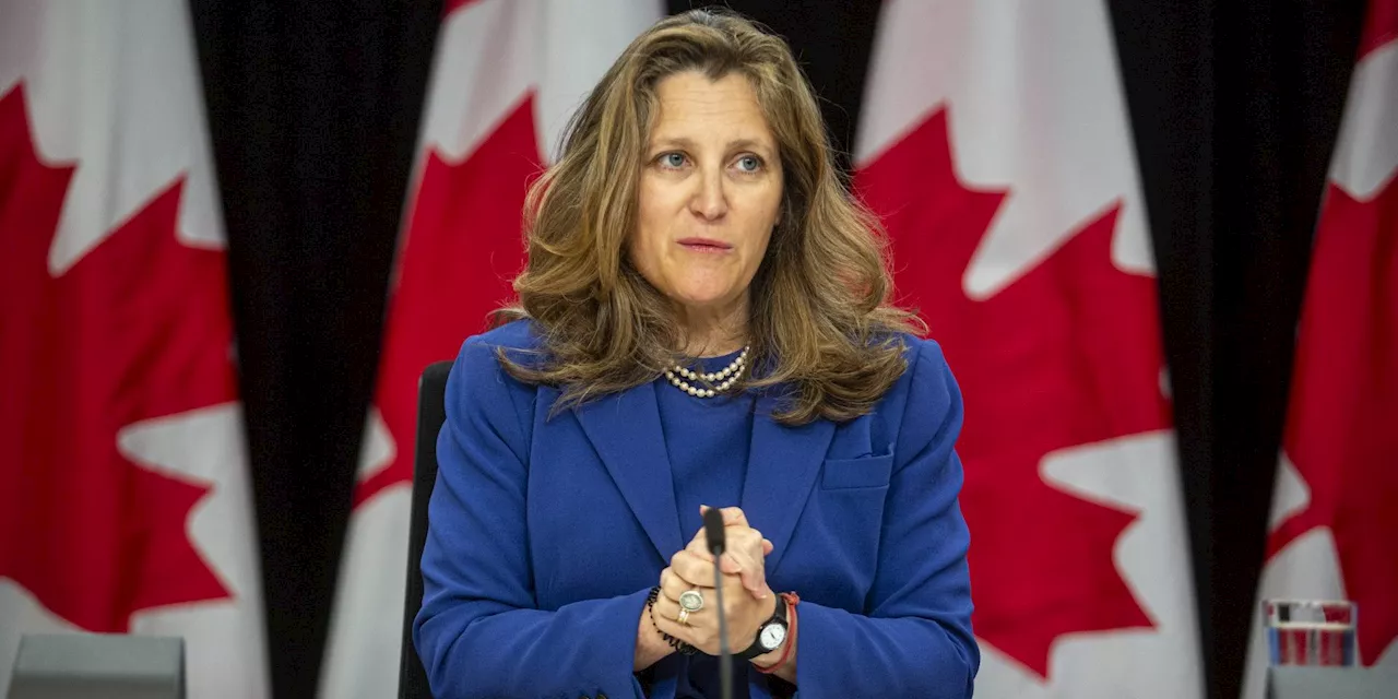 Freeland looks to wedge Tories on capital gains