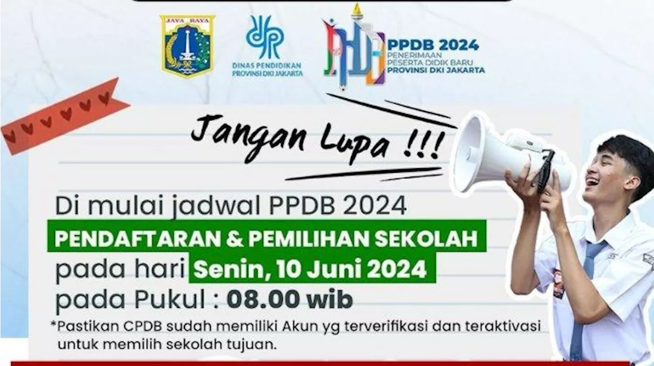 Link Daftar PPDB Bersama Jakarta 2024 Jenjang SMP, SMA, dan SMK Swasta, Pendaftaran Dibuka Hari Ini