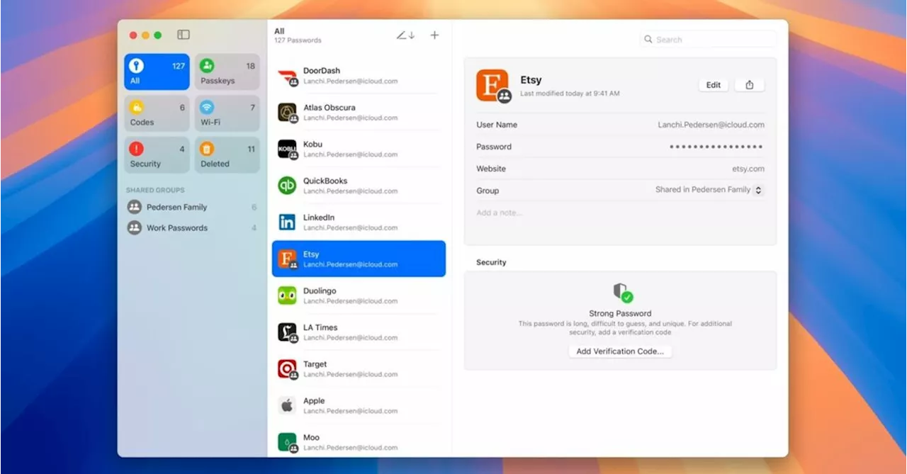 Apple’s standalone Passwords app syncs across iOS, iPad, Mac, and Windows