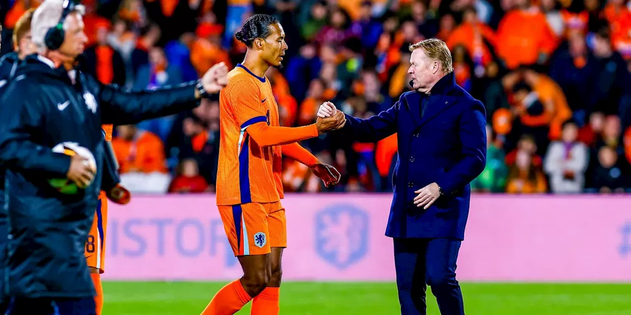 Van Dijk ziet 'smetje' op dikke Oranje-zege: 'Het doet wel pijn bij ons'