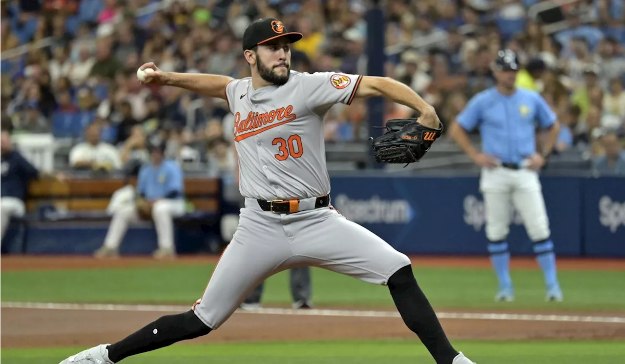 Grayson Rodriguez takes perfect game into 6th, Adley Rutschman has slam, Orioles beat Rays 9-2