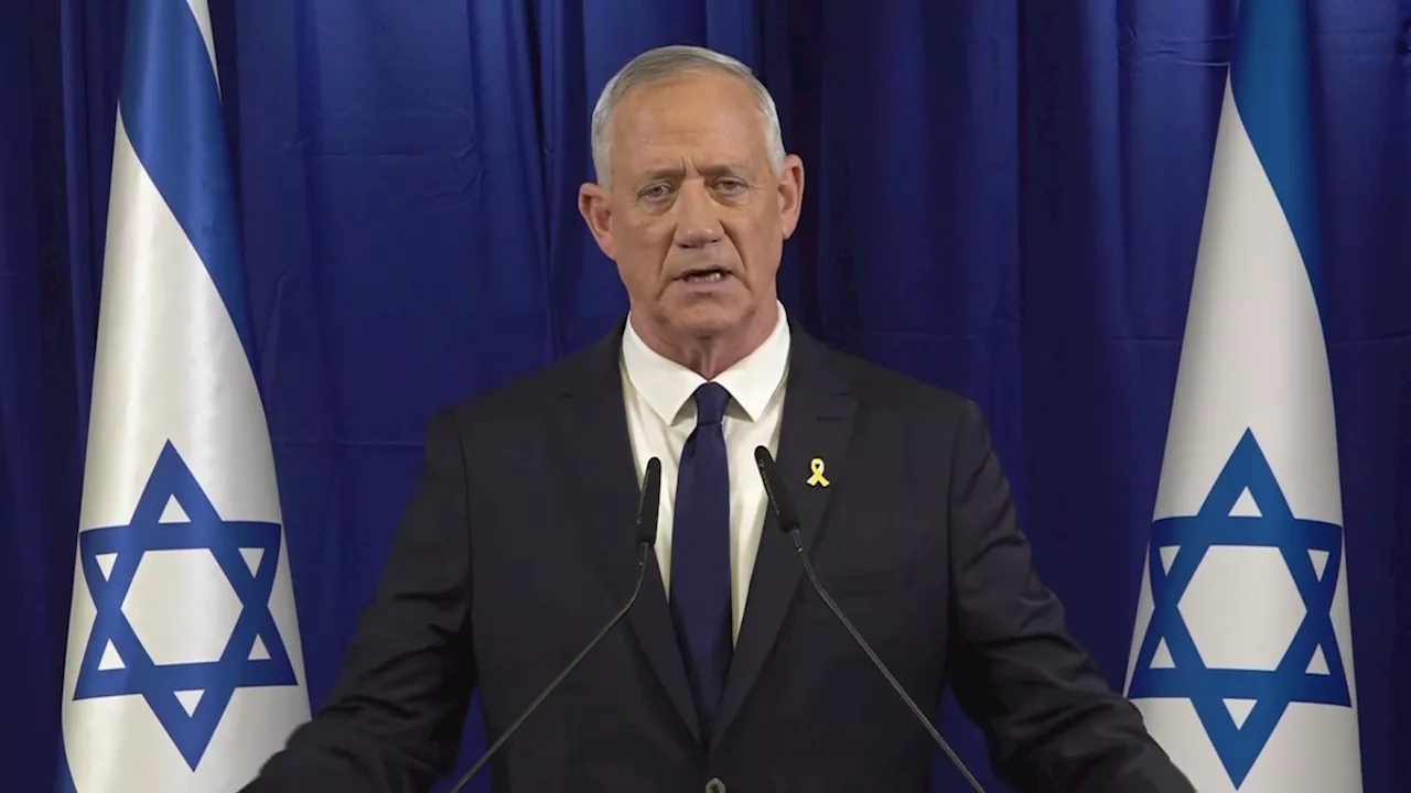 Israeli war cabinet member Benny Gantz resigns, cites frustrations over war in Gaza