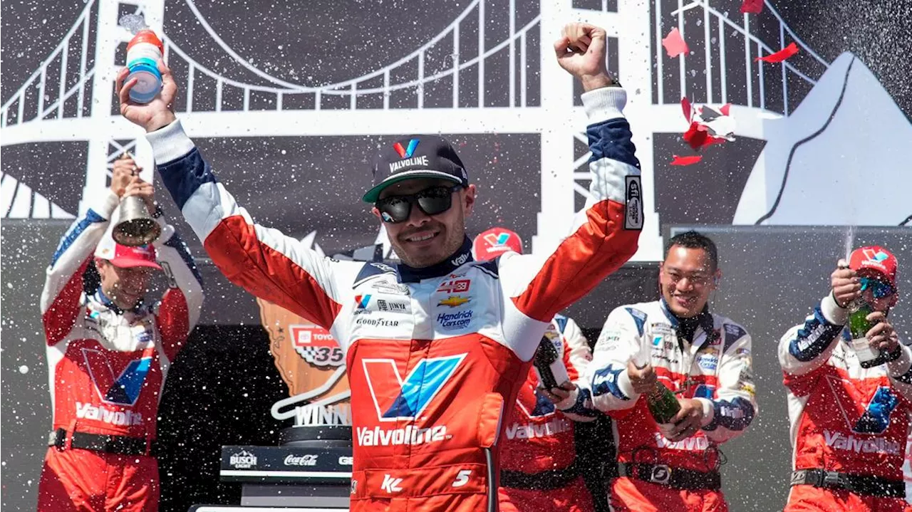 Kyle Larson retakes NASCAR Cup points lead with victory at Sonoma Raceway