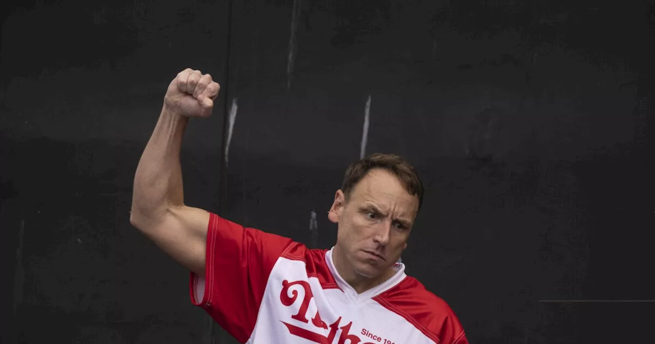 Joey Chestnut out of 4th of July hot dog eating contest after partnering with vegan brand