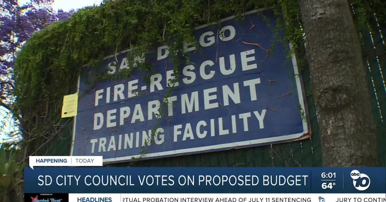 San Diego City Council expected to vote on Mayor Todd Gloria's proposed $5.8 billion budget