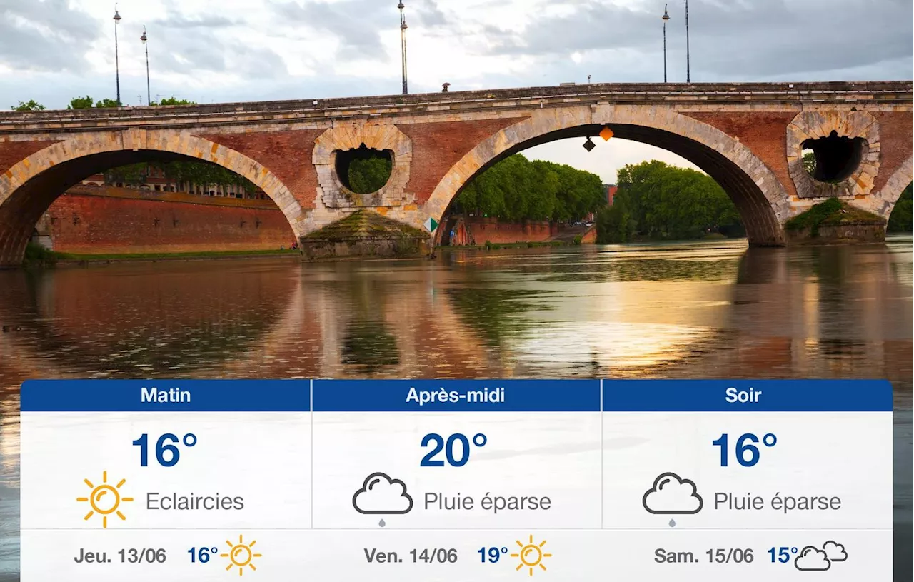 Météo Toulouse: prévisions du mercredi 12 juin 2024