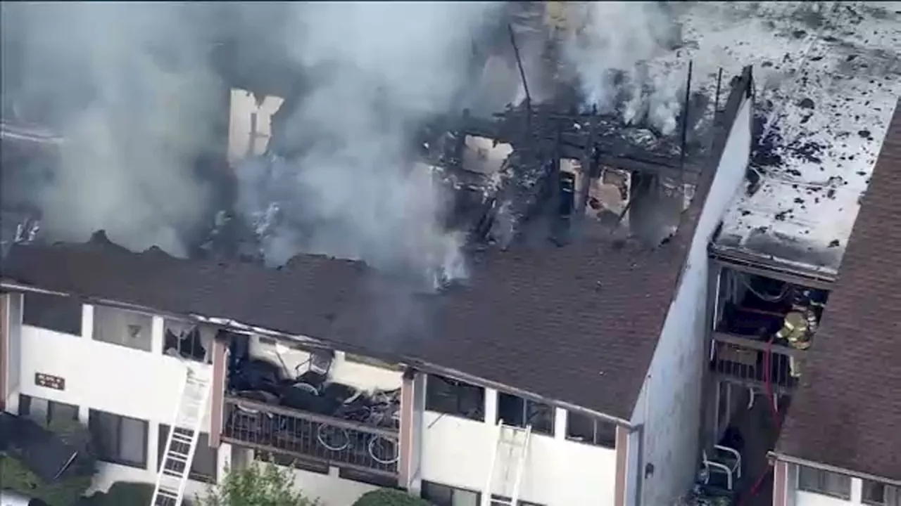 Massive fire destroys East Windsor, NJ apartment building; 24 families displaced