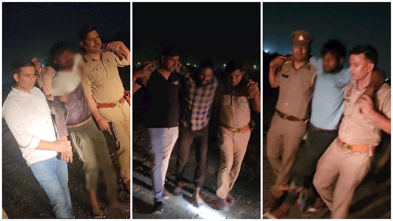 नोएडा में अमेजॉन का सामान लूटने वाले बदमाशों की पुलिस से मुठभेड़, गोली लगने से 3 घायल