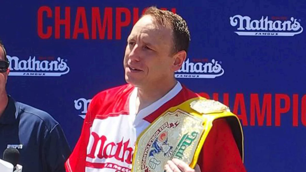 Joey Chestnut not competing at Nathan's Hot Dog Eating Contest in fight over vegan dogs