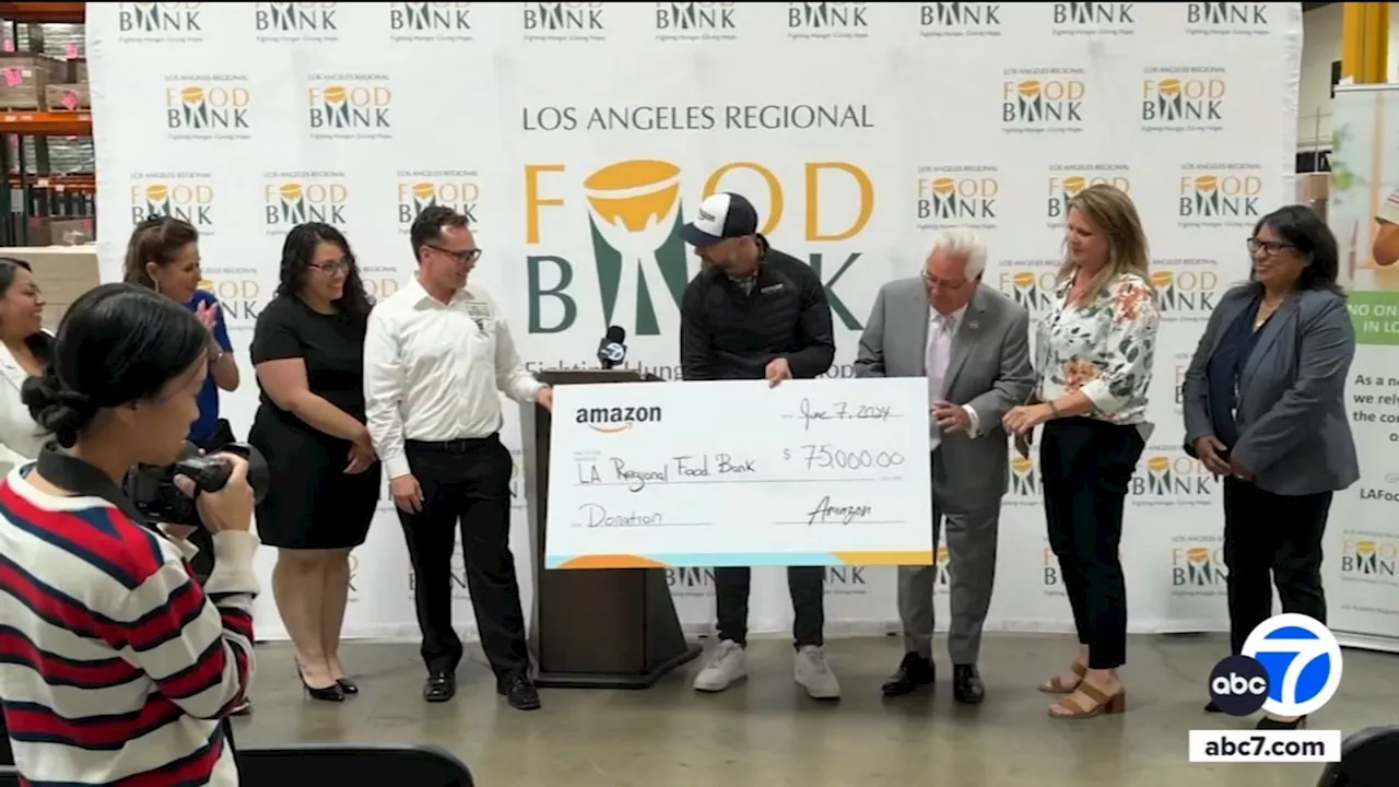 Los Angeles Regional Food Bank receives $75,000 donation from Amazon and Culver Studios