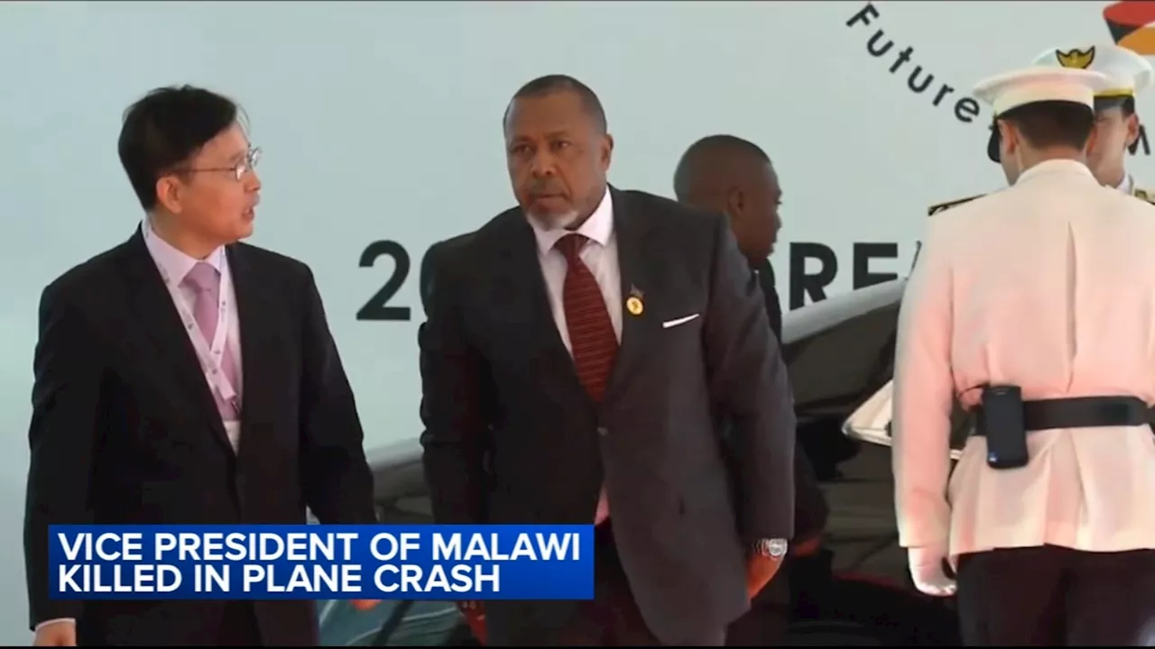 Malawi vice president among 9 killed in plane crash, President Lazarus Chakwera says