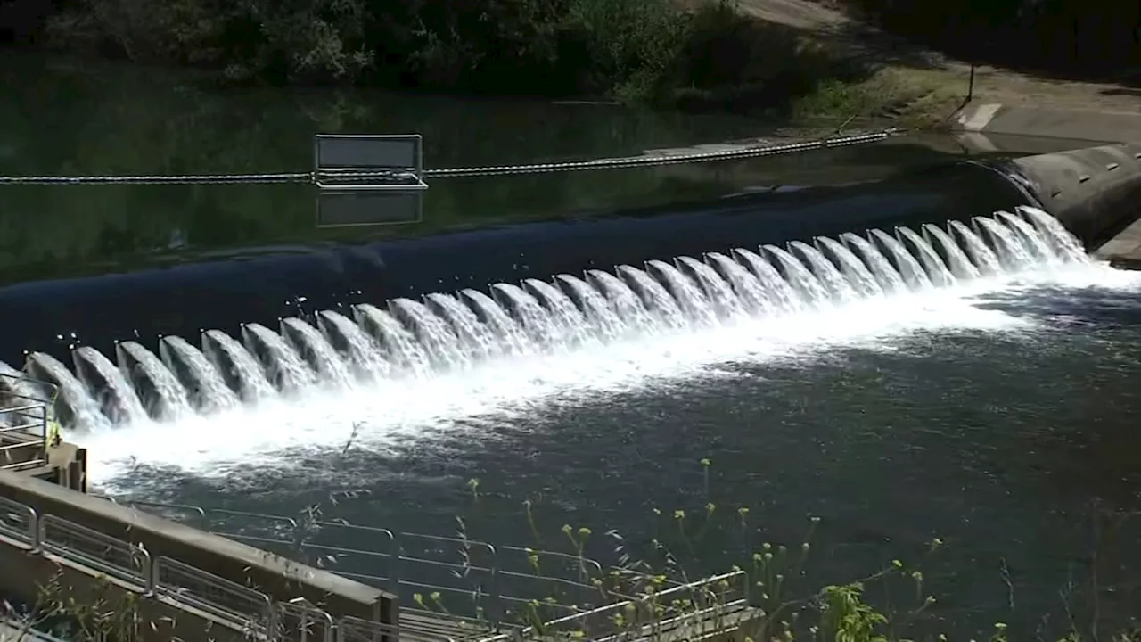 Rubber dam inflated on Russian River to meet summertime water demand