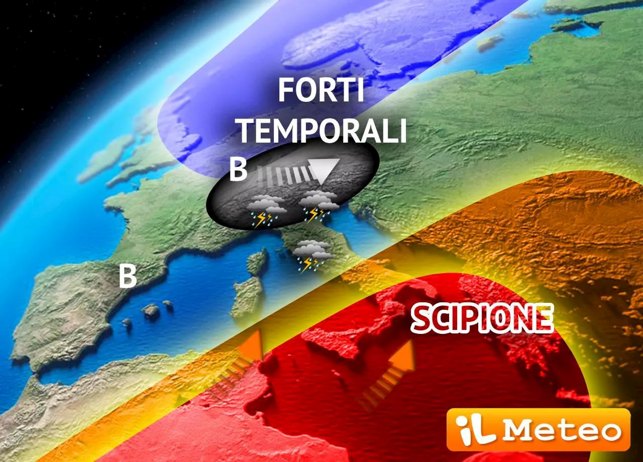 Temporali al Nord, caldo africano al Sud: da Milano a Roma, previsioni meteo