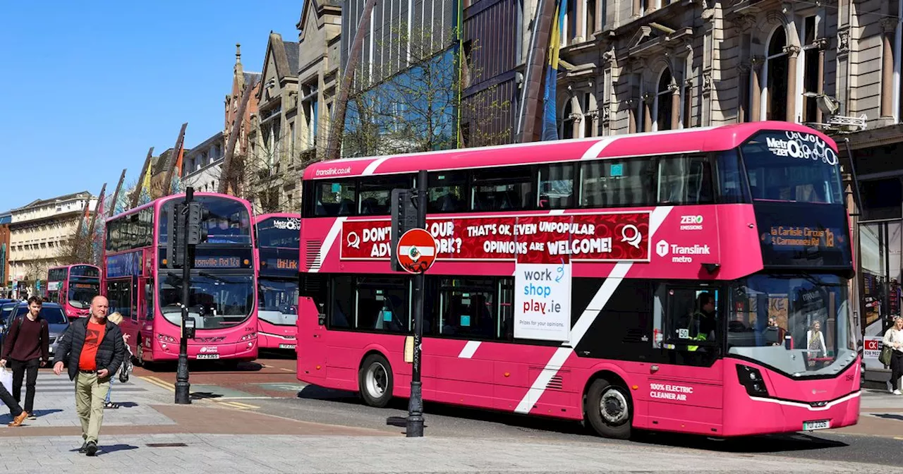 Translink announce changes to bus and train timetables from July