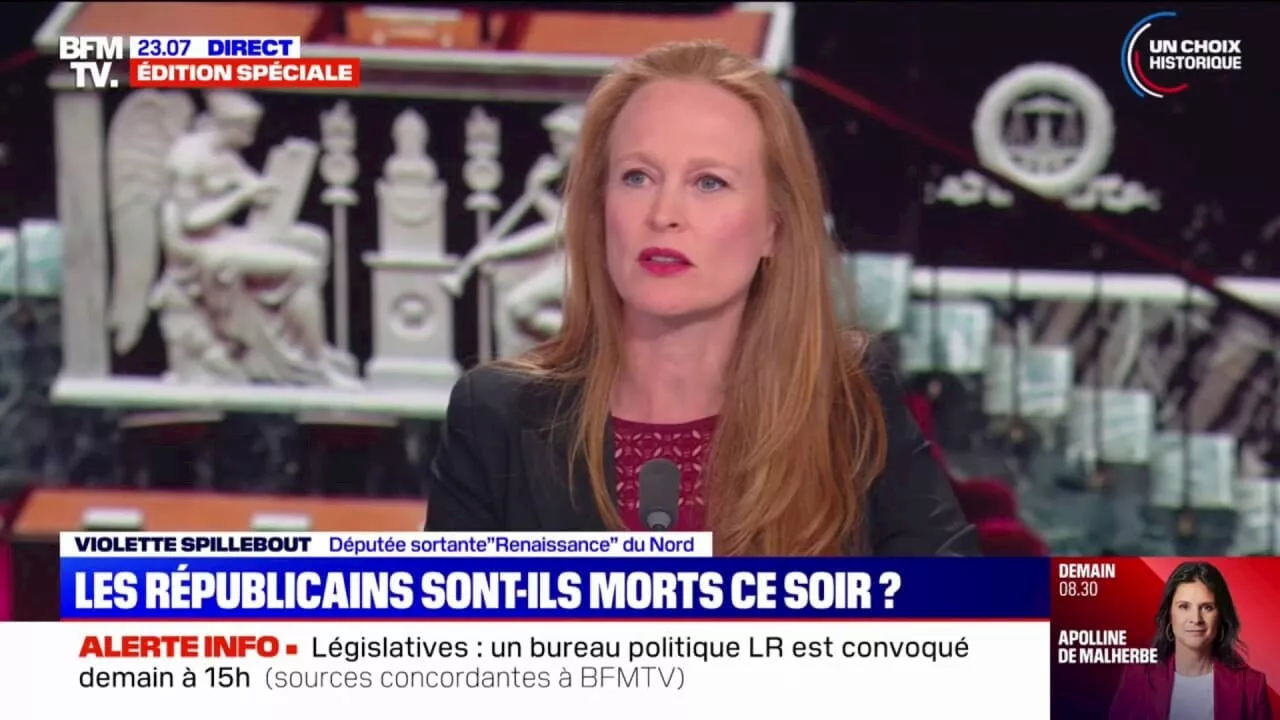 Alliance LR/RN aux législatives: Violette Spillebout (Renaissance) affirme que son parti est 'ouvert aux discussions' avec les députés LR déçus de l'initiative d'Éric Ciotti