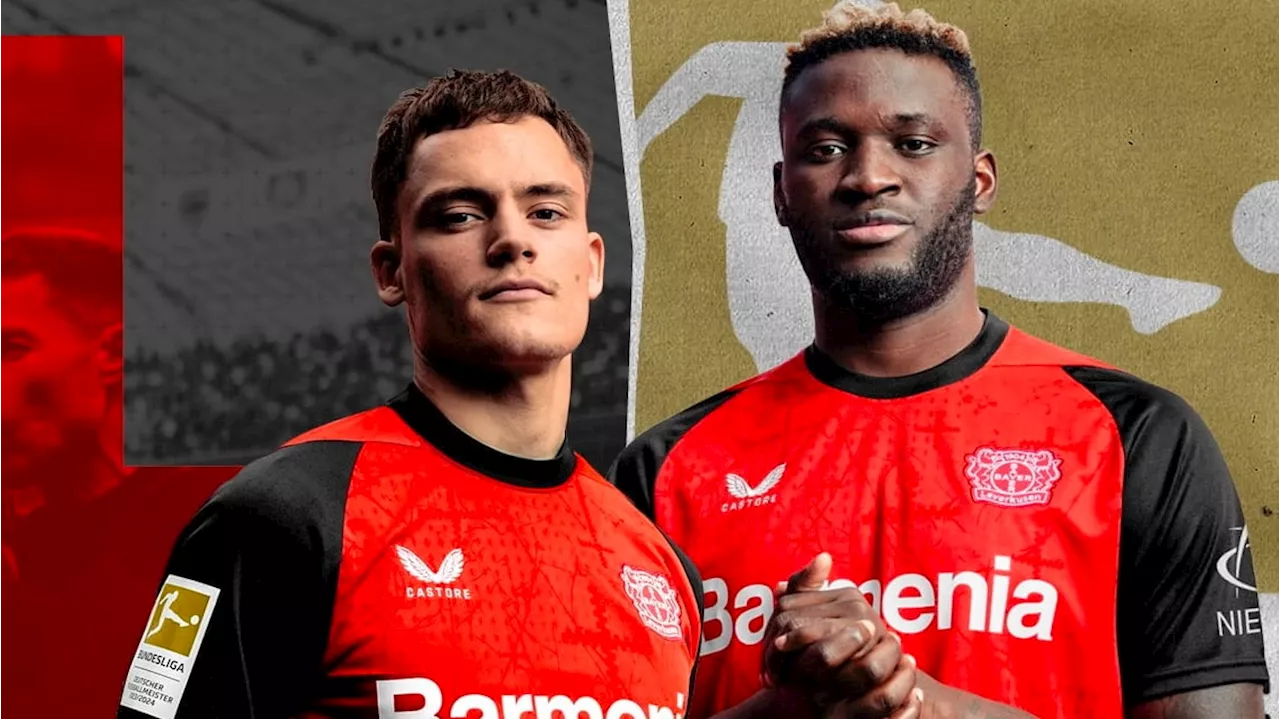 Bayer Leverkusen: Wirtz und Boniface präsentieren das neue Bayer-Heim-Trikot