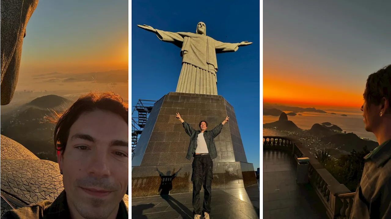 Di Ferrero comemora aniversário com amanhecer no Cristo Redentor; veja