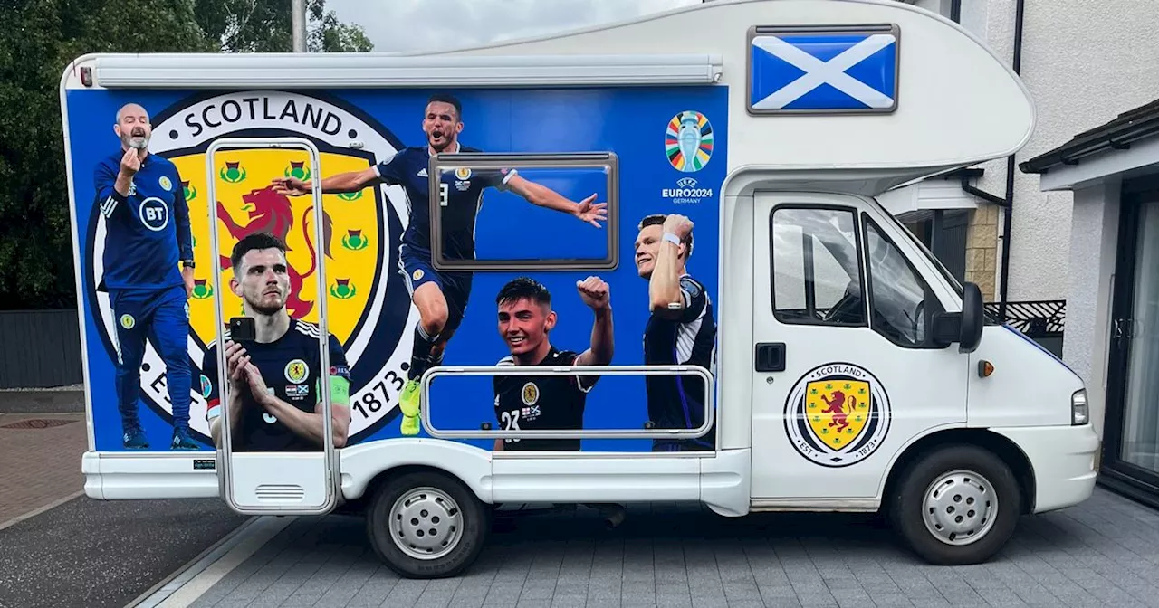 Tartan Army superfan taking campervan to Germany with Braveheart wraparound