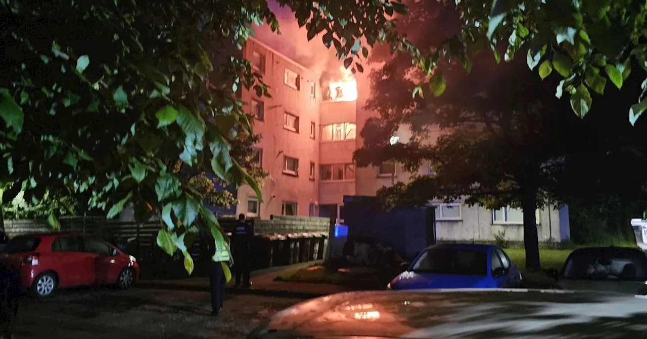 Traumatised tenant's safety fears after troubled East Kilbride flats are torched