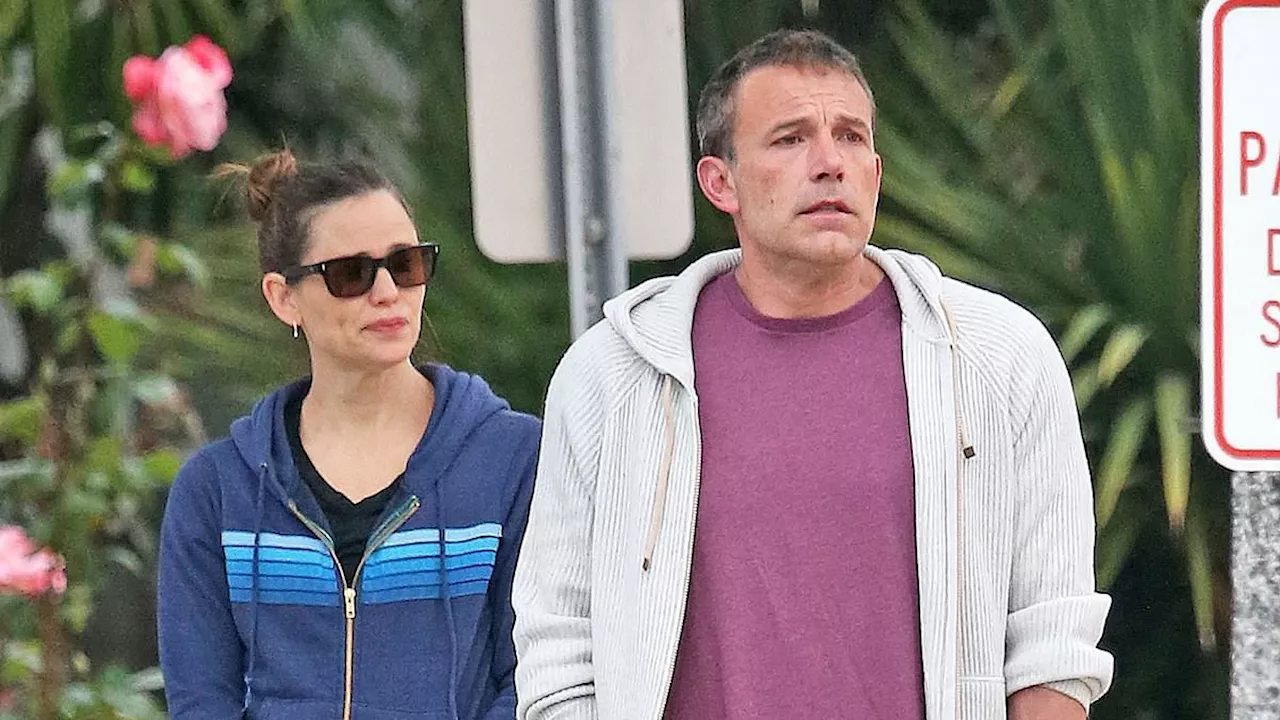 Ben Affleck flashes a smile during outing with ex Jennifer Garner and his mother Chris Boldt