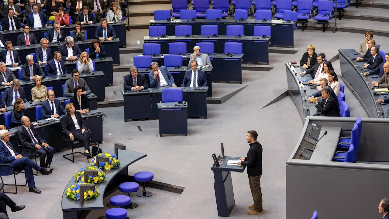 Große Teile der AfD und BSW-Abgeordnete boykottieren Selenskyj-Rede - Merz: 'Tiefpunkt der parlamentarischen Kultur'