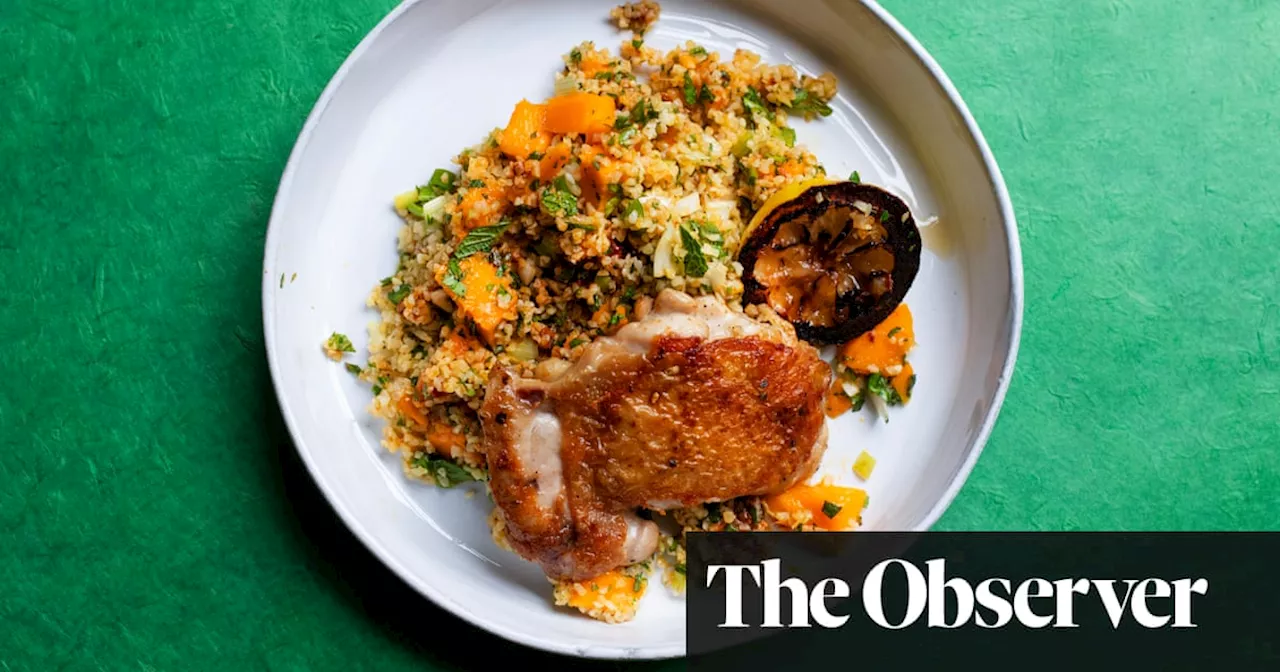 Nigel Slater’s grilled chicken, mango bulgur recipe