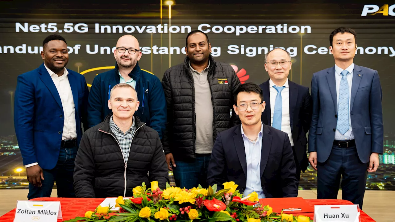 MTN South Africa and Huawei sign MoU to cooperate on Net5.5G