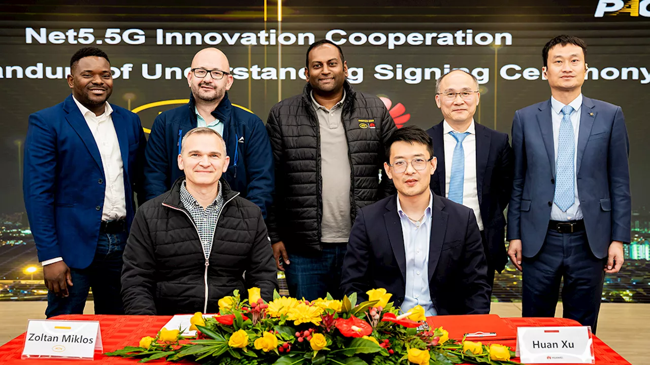 MTN SA, Huawei pen 5.5G innovation pact