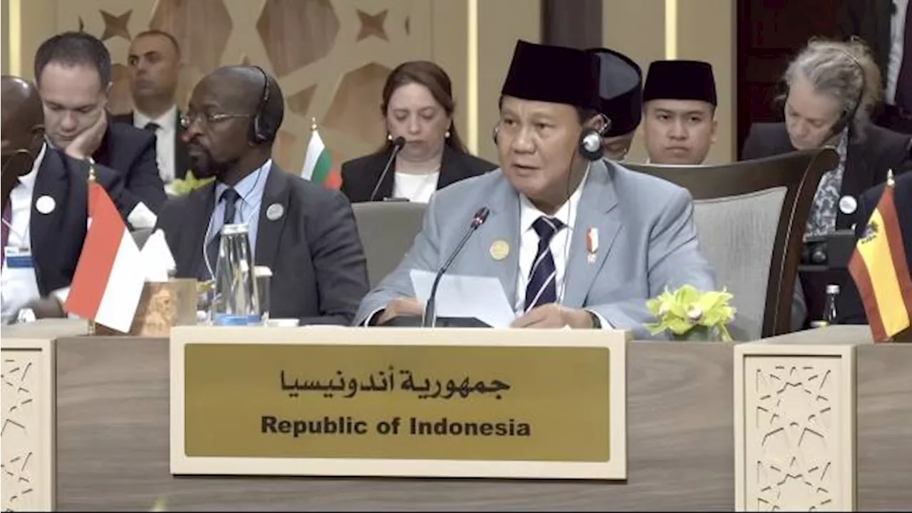 Hadiri KTT Tanggap Darurat Gaza, Prabowo Gariskan 4 Poin Bantuan RI untuk Rakyat Palestina