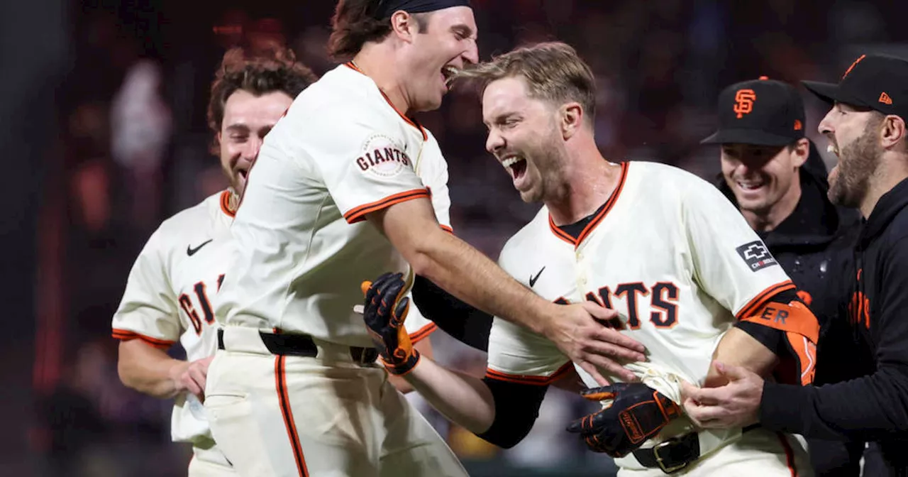 Austin Slater's game-winning single in 10th lifts Giants past Astros 4-3