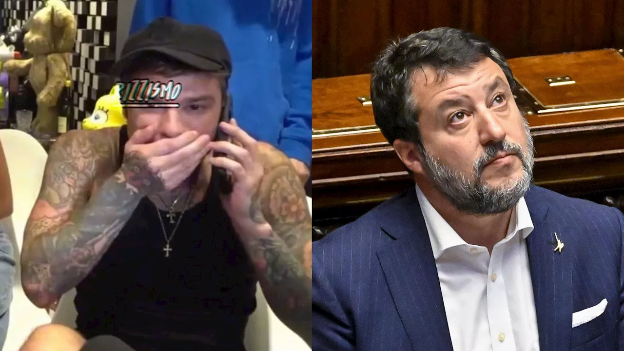 Salvini risponde a Fedez: “A 40 anni basta scherzi telefonici. Io ho smesso a 12: facevi la pernacchia e poi …