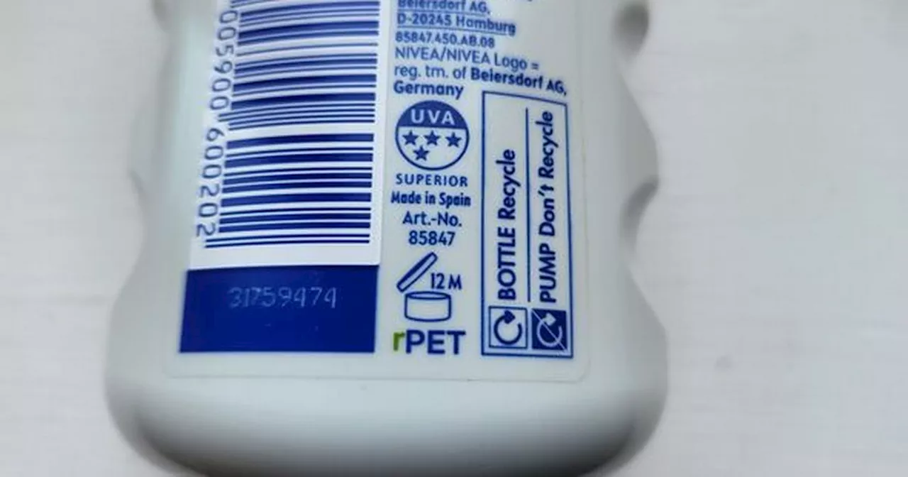 People only just realising what symbol on back of sun cream bottle means