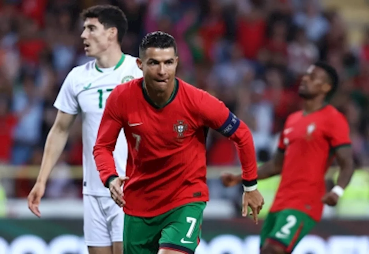 Ronaldo's double helps Portugal to 3-0 friendly win over Ireland