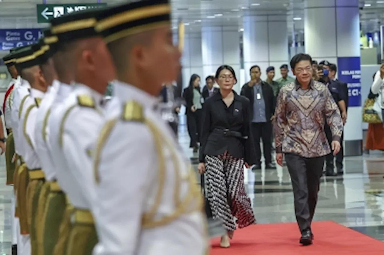 Singapore PM Lawrence Wong arrives in Malaysia for two-day working visit