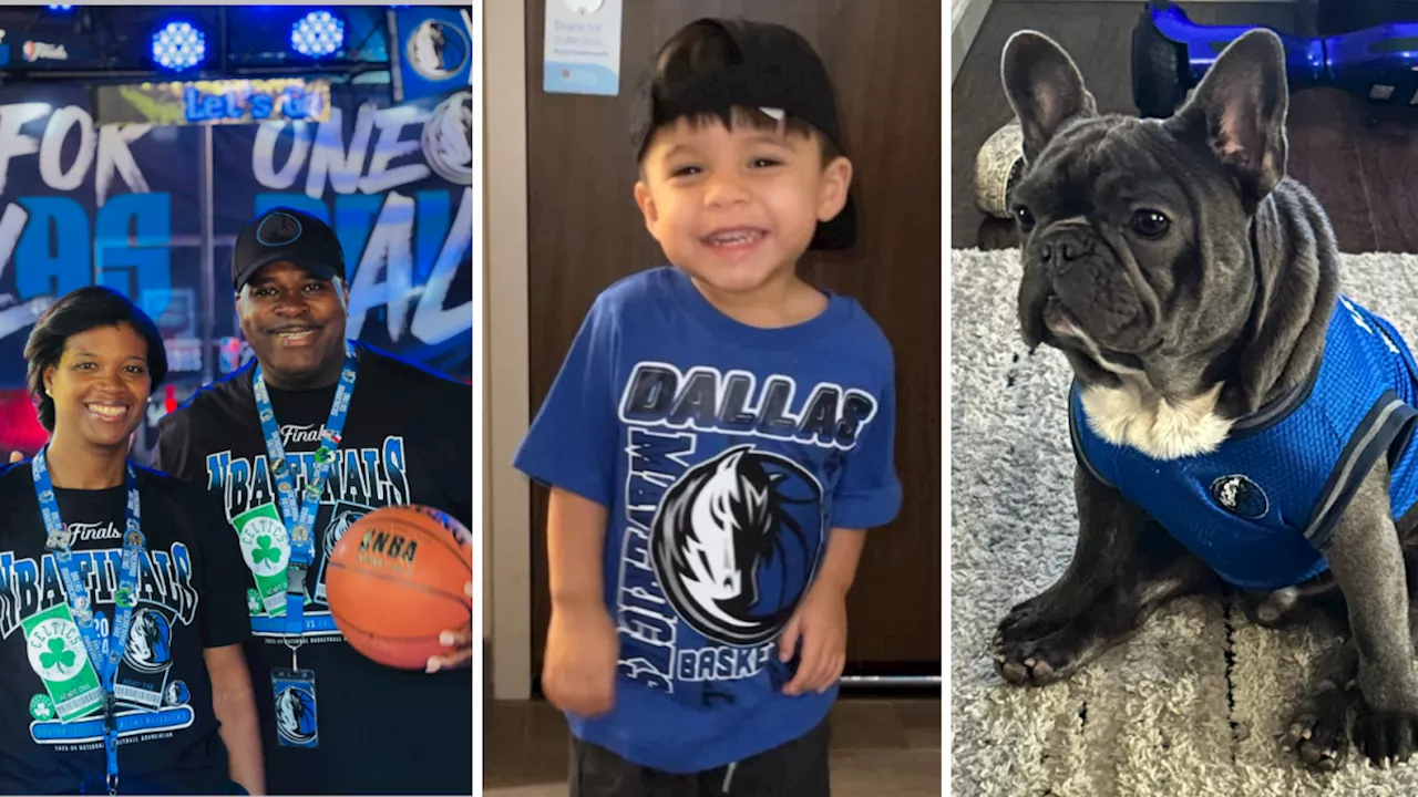 Dallas Mavericks fans share their team spirit during the NBA Finals