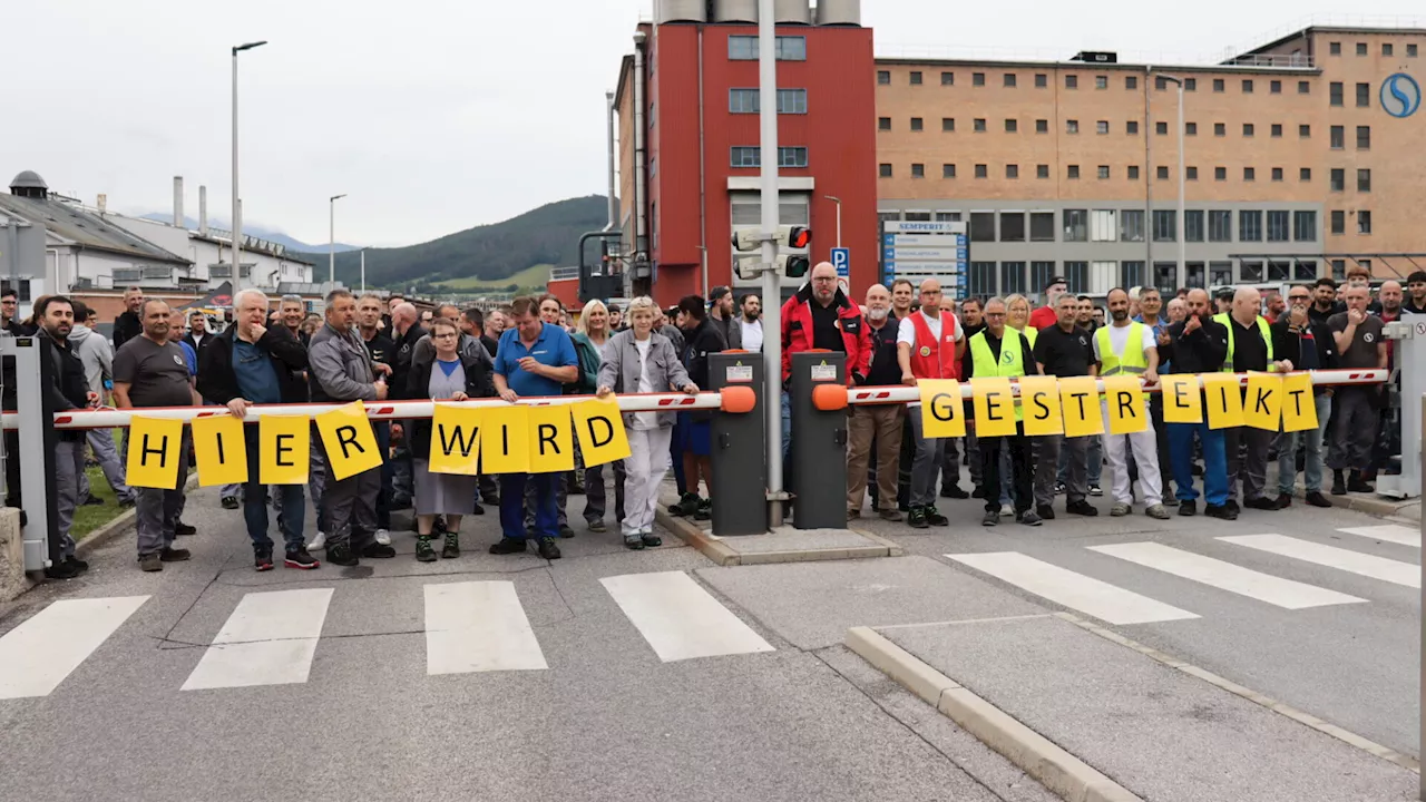 Wegen gescheiterter KV-Verhandlungen: Warnstreik bei Semperit