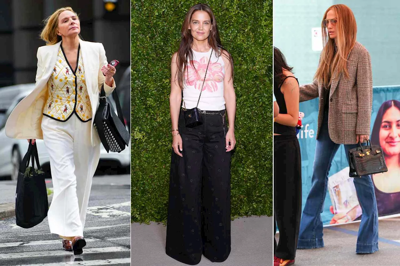 Celebs Like Katie Holmes and Jennifer Lopez Are Turning to Wide-Leg Pants Right Now — Shop Styles from $29