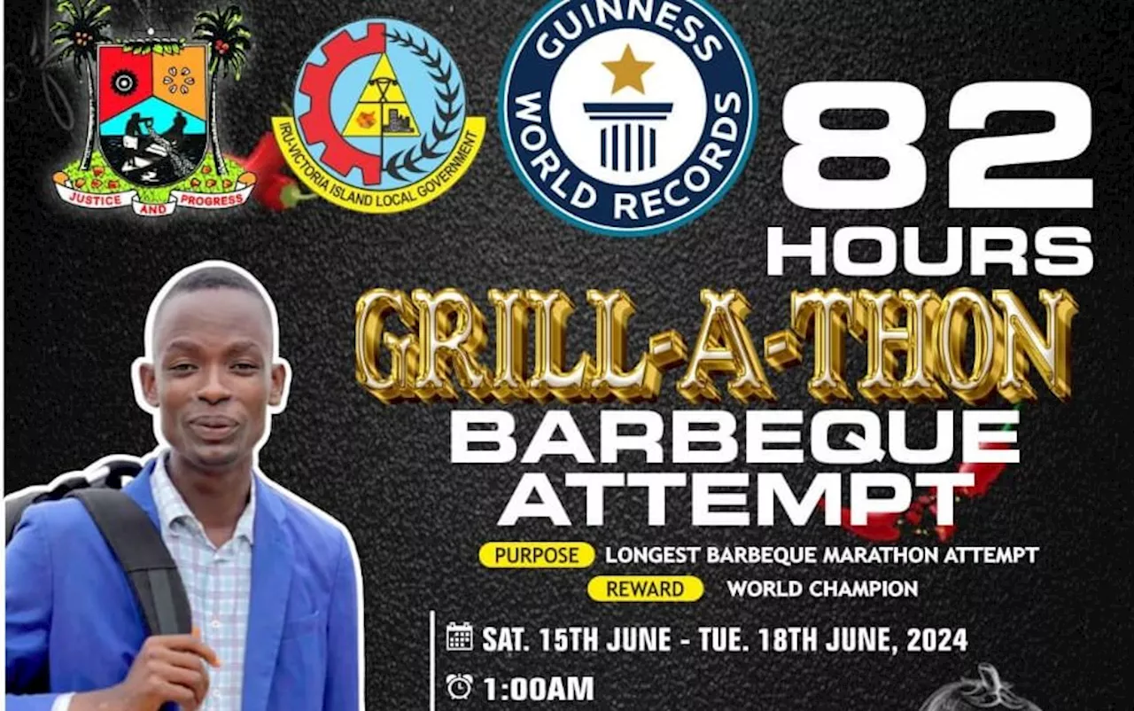 Guinness World Record: Nigerian chef attempts 82-hour grill-a-thon in Lagos