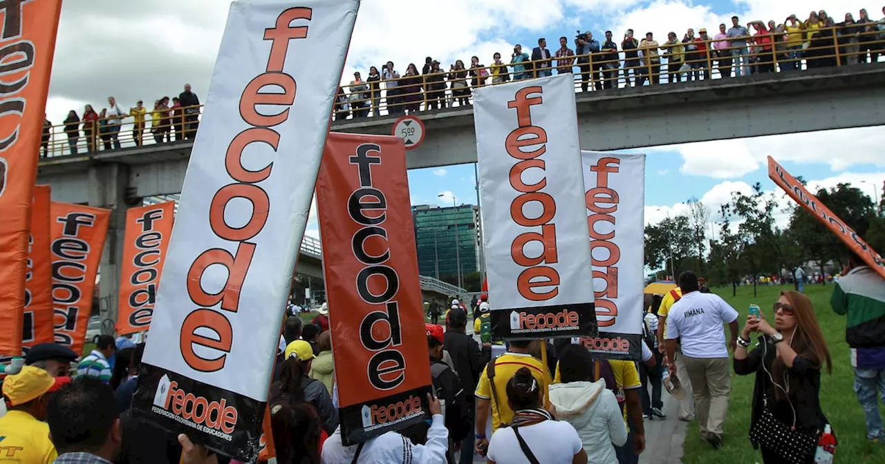 Fecode: los educadores de Colombia entrarán a paro indefinido el miércoles 12 de junio