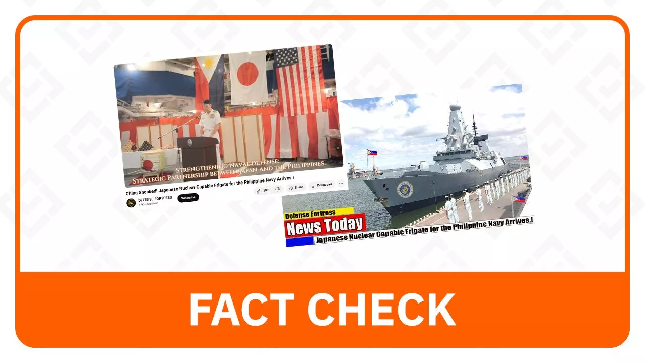 FACT CHECK: Philippines didn’t receive nuclear-capable frigates from Japan