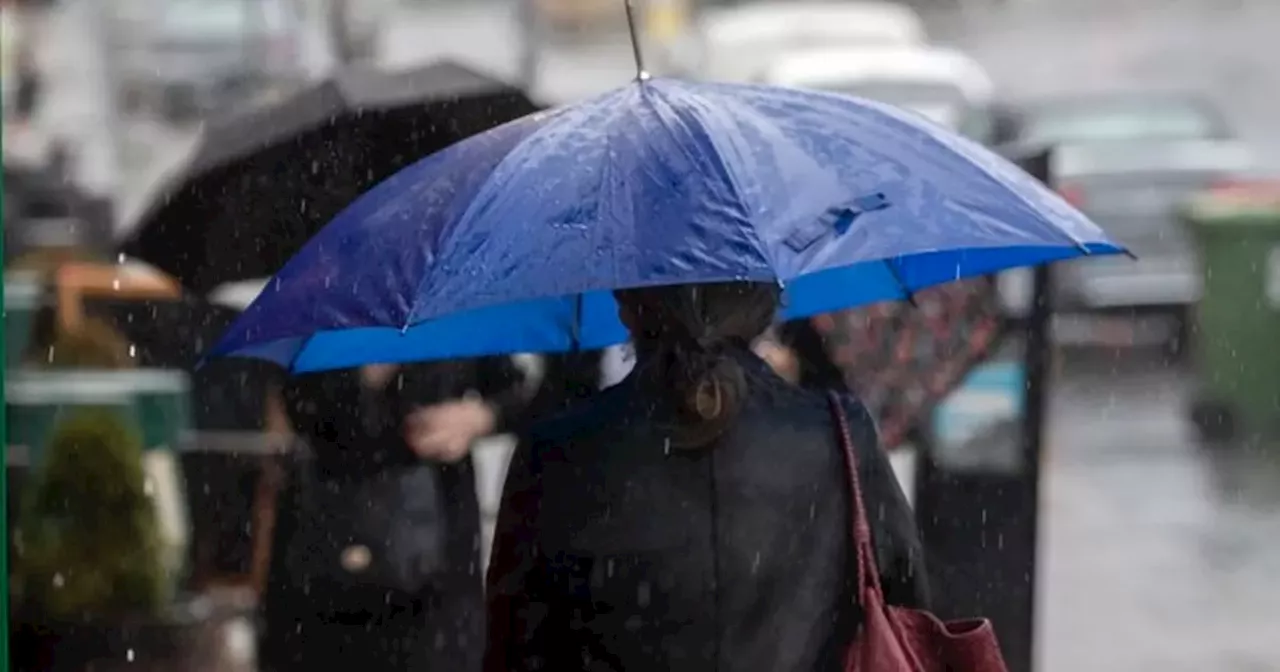 Met Eireann confirms where heavy rain will hit hardest in grim weather update