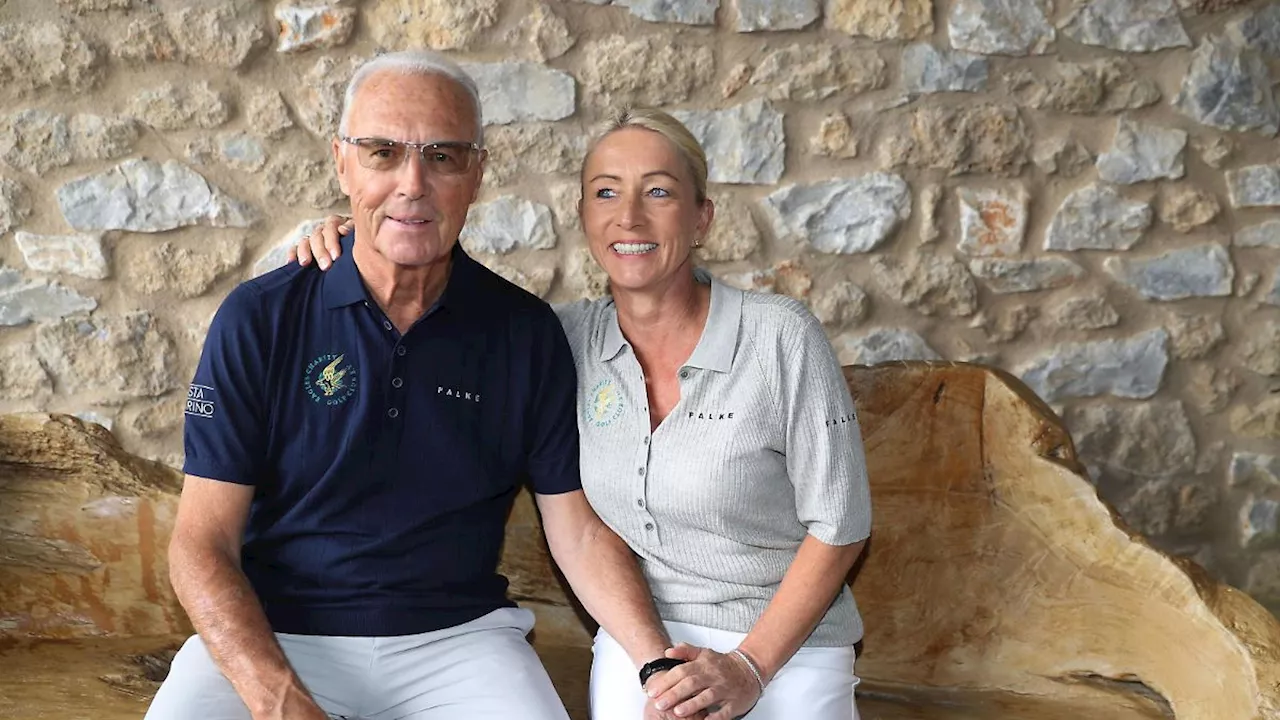 EM-Eröffnungsfeier: Beckenbauer-Witwe Heidi trägt den EM-Pokal!