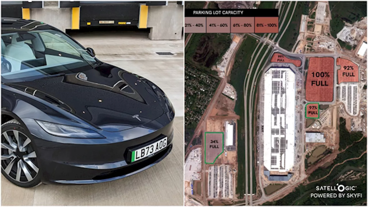 Satellite Captures Images Of Parking Lots Full Of Unsold Teslas