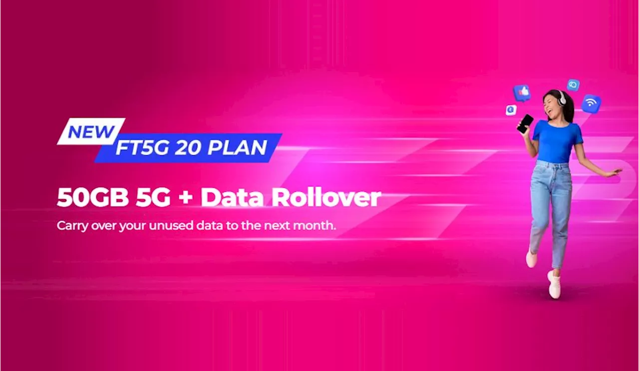 Yes Prepaid FT5G 20: 50GB data with data rollover for RM20/month