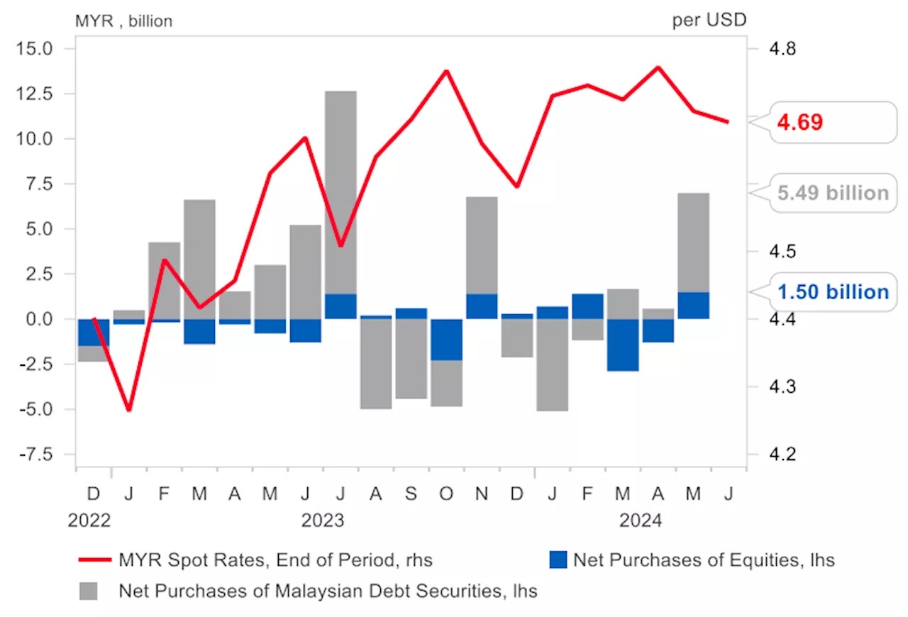 Malaysia's foreign portfolio inflows in May strongest in 10 months