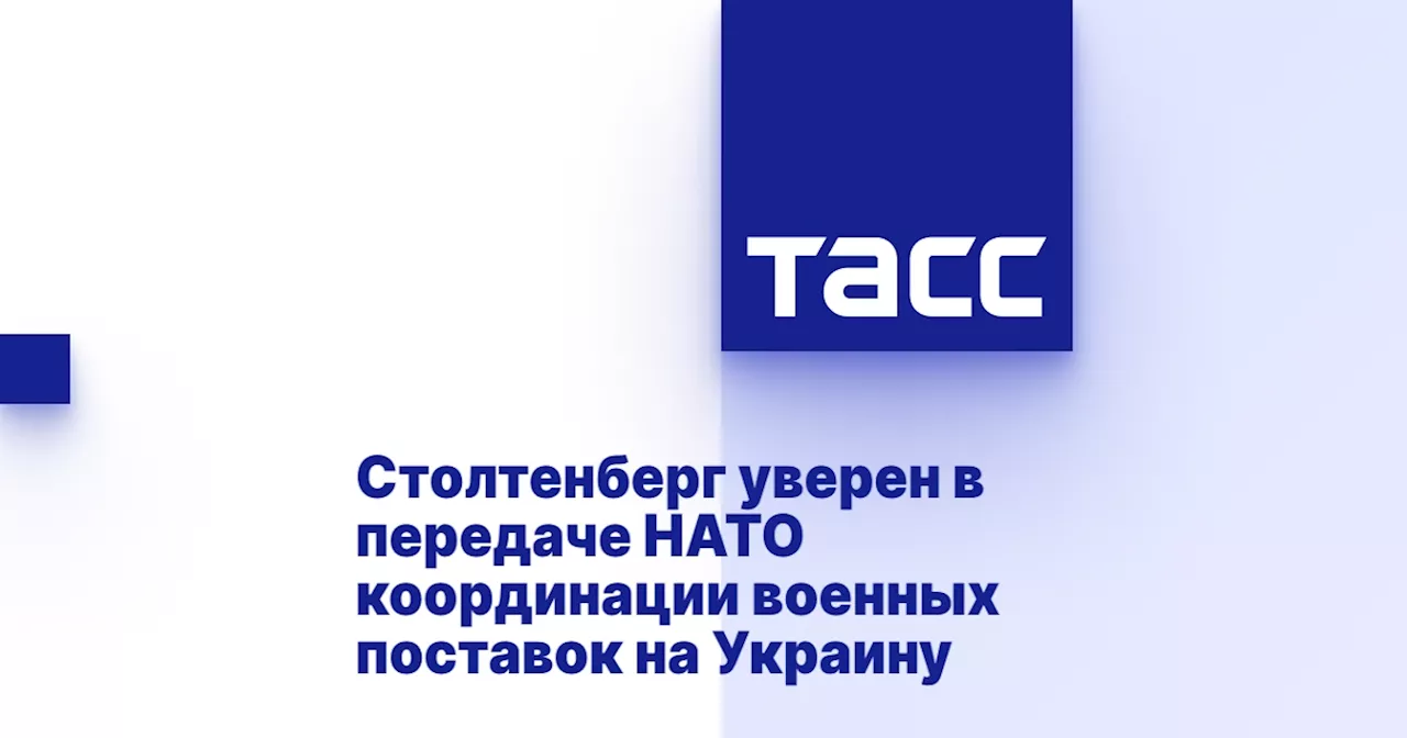 Столтенберг уверен в передаче НАТО координации военных поставок на Украину